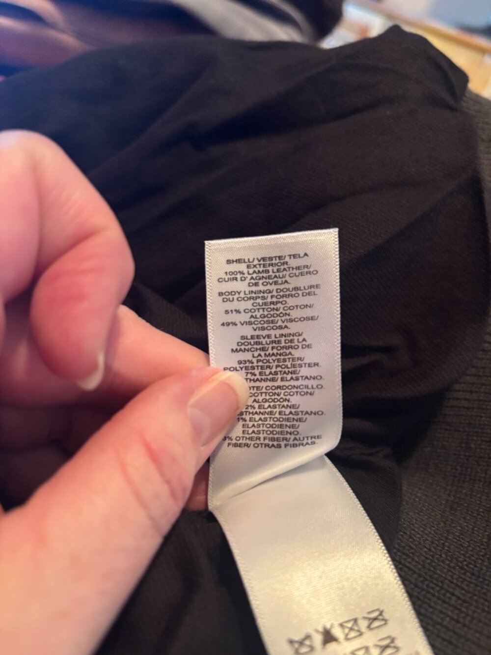 Lucky Brand Leather Bomber Jacket - Picture 4 of 7